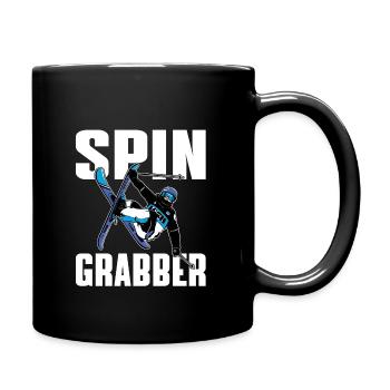 Spin Grabber Freestyle Skiing - Tasse einfarbig - Schwarz - Rechts
