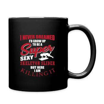 Grande citation de curseur de squelette - Mug uni - noir - Droite