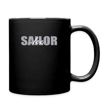 Ice Sailor Lettering Ice Sailing - Full Colour Mug - black - Right