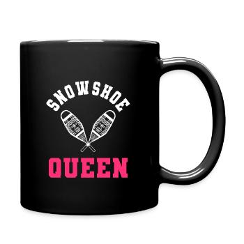 Snowshoeing Queen Snowshoeing - Full Colour Mug - black - Right