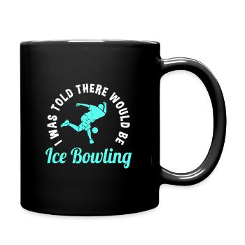 Eis-bowling - Tasse einfarbig - Schwarz - Rechts