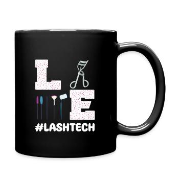 Equipement de technicien en cils Extensions de cils - Mug uni - noir - Droite