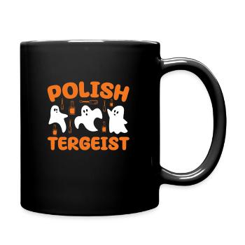 Polish-tergeist Nail Technician Halloween - Full Colour Mug - black - Right
