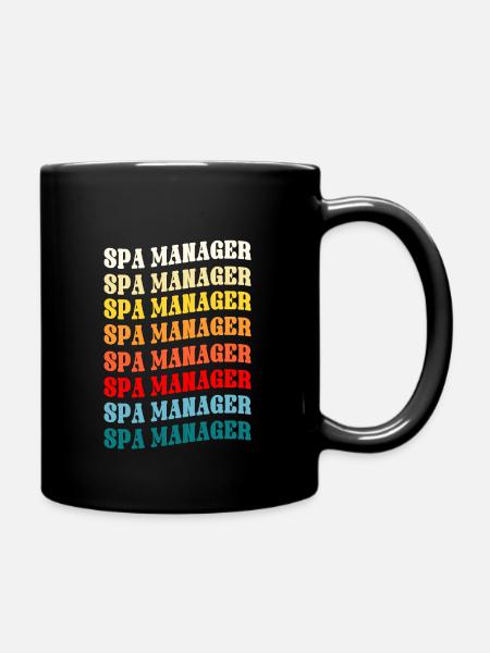 Spa Manager - Tasse einfarbig - Schwarz