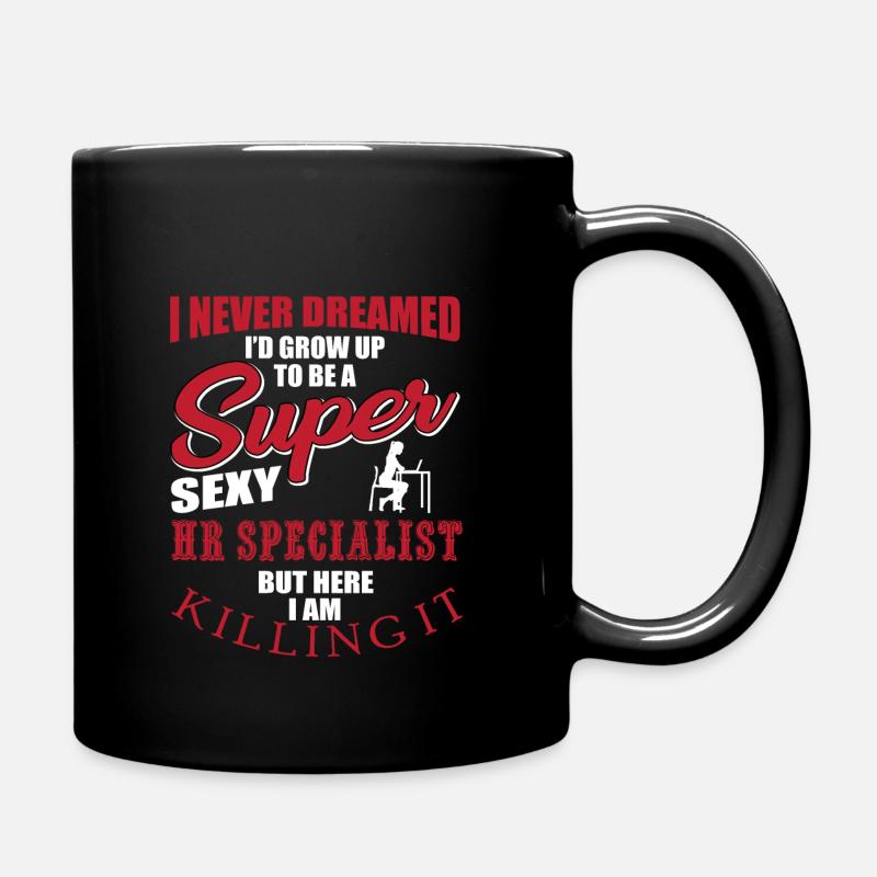 Lustiger HR Spezialisten Spruch - Tasse einfarbig - Schwarz