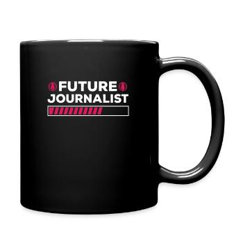 Future Journalist Shirt Media Journalism - Mug uni - noir - Droite