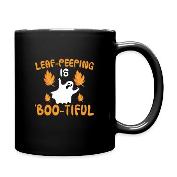 Leaf Peeping Halloween Costume - Full Colour Mug - black - Right