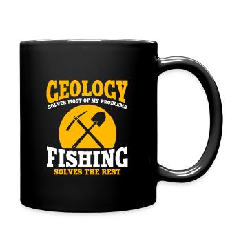 Drôle de géologie et cadeau Angeler - Mug uni - noir - Droite