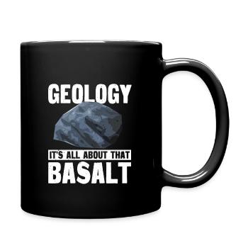 Geologie Basal Gestein - Tasse einfarbig - Schwarz - Rechts