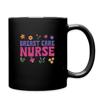 Infirmière en soins du sein - Mug uni - noir - Droite