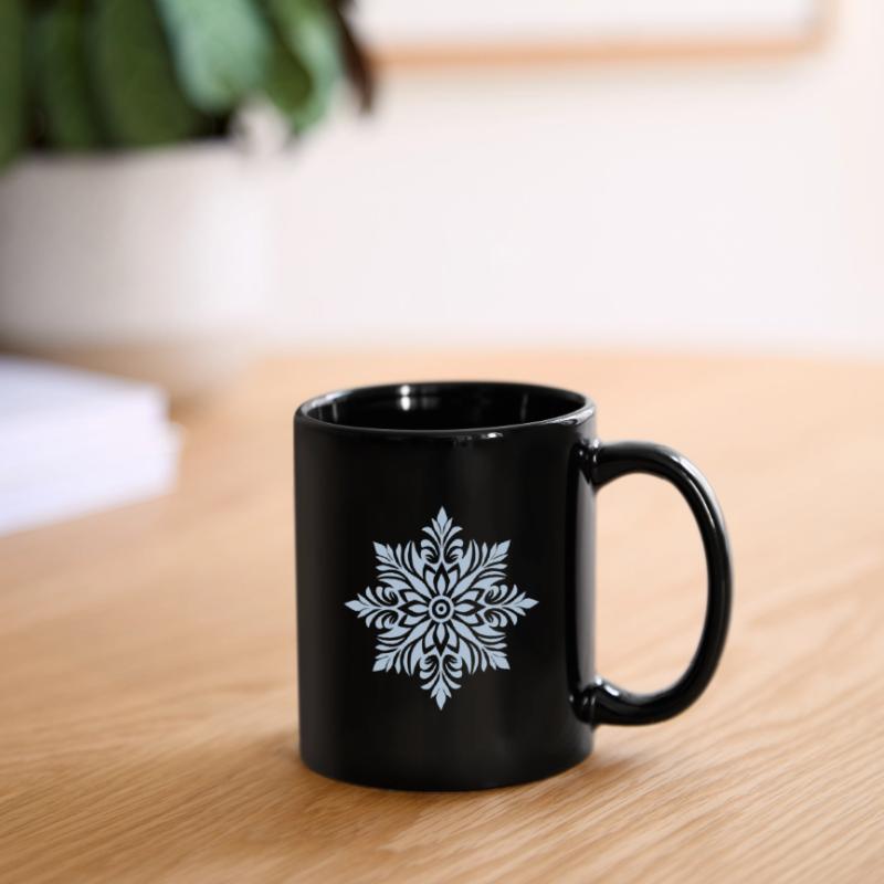 Snowflake, Winter, Snowflake, Star, Pattern, Ice Full Colour Mug