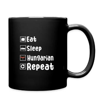 Hungarian sausage - Full Colour Mug - black - Right