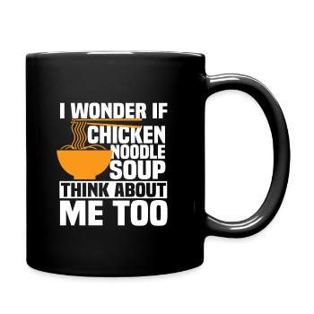 Chicken noodle soup - Full Colour Mug - black - Right
