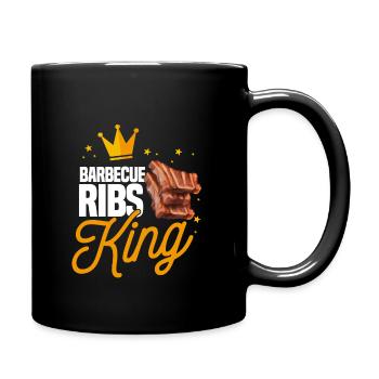 Barbecue Ribs King - Full Colour Mug - black - Right