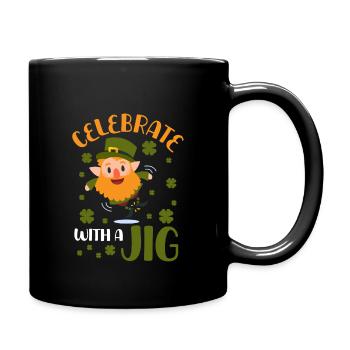 Celebrate with a dance - Full Colour Mug - black - Right