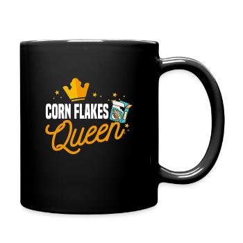 Corn Flakes Queen - Full Colour Mug - black - Right