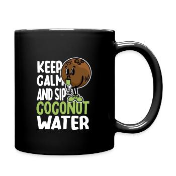 Coconut Water Humor - Full Colour Mug - black - Right