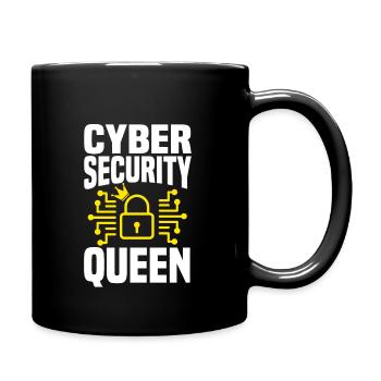 Reine de la cybersécurité - Mug uni - noir - Droite