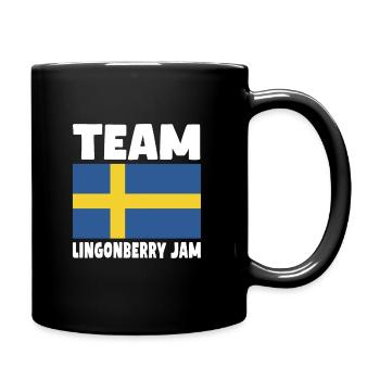 Cranberry Jam Team - Full Colour Mug - black - Right