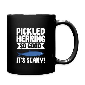 eFunny Hareng mariné idée cadeau - Mug uni - noir - Droite