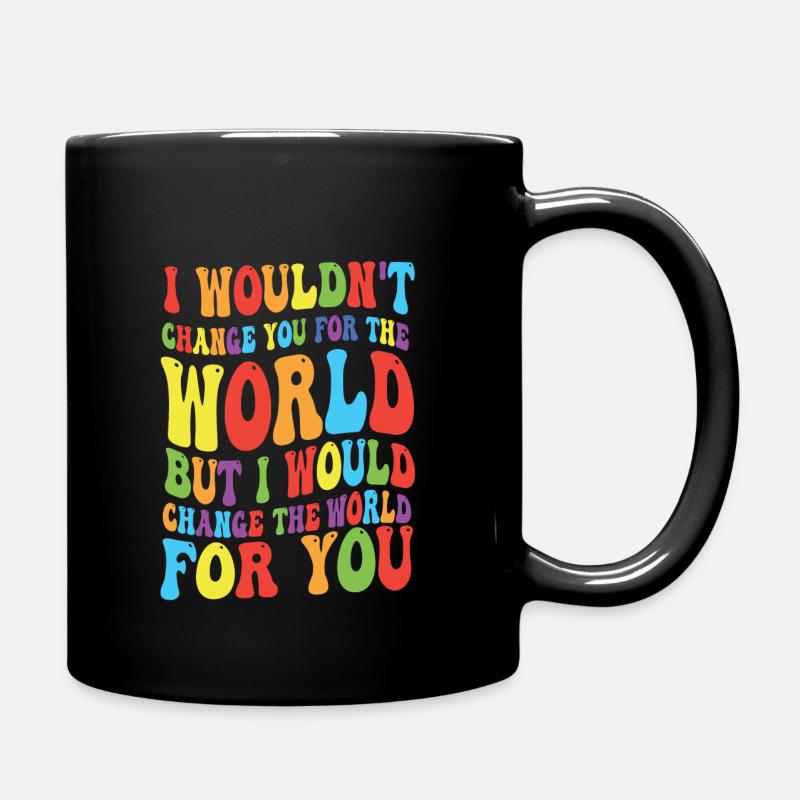 Autismus - Tasse einfarbig - Schwarz