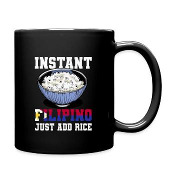 Amateur de riz philippin - Mug uni - noir - Droite