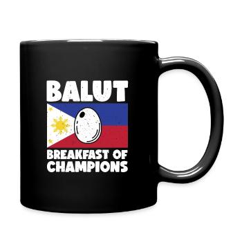 Balut-ei, délicatesse philippine, œuf de canard, - Mug uni - noir - Droite