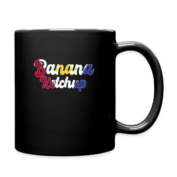 Ketchup à la banane aux couleurs philippines - Mug uni - noir - Droite