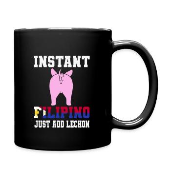 Drôle de cadeau philippin Lechon - Mug uni - noir - Droite