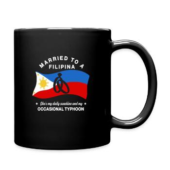 Marié à une Philippine - Mug uni - noir - Droite