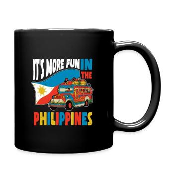 Philippines quote - Full Colour Mug - black - Right