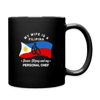 Ma femme est philippine - Mug uni - noir - Droite