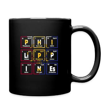 Conception du tableau périodique des Philippines - Mug uni - noir - Droite