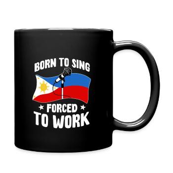 Chemise philippine Videoke Karaoke Philippines - Mug uni - noir - Droite
