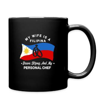 Ma femme est philippine - Mug uni - noir - Droite