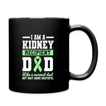 Kidney Recipient Dad - Full Colour Mug - black - Right