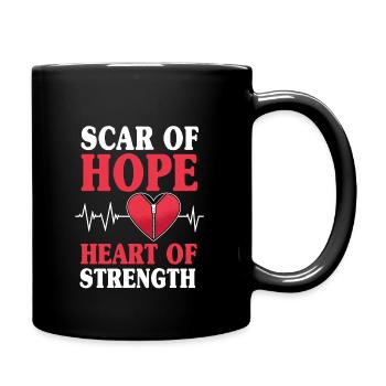 Outfit for Heart Transplant Survivors - Full Colour Mug - black - Right