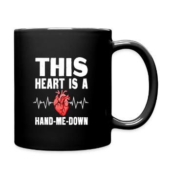Funny Gift After Heart Transplant - Full Colour Mug - black - Right