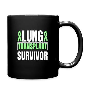 Lung transplant survivor - Full Colour Mug - black - Right