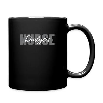 Dialysis Nurse Brief - Full Colour Mug - black - Right