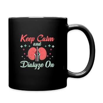 nephrologiDialysis Nurse Gift - Full Colour Mug - black - Right