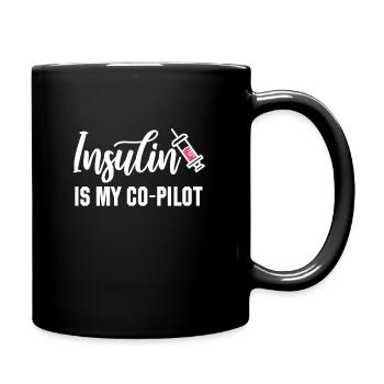 L’insuline est mon copilote - Mug uni - noir - Droite