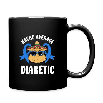 Diabetes-bewusstsein, Insulin-therapie, Blutzucker - Tasse einfarbig - Schwarz - Rechts