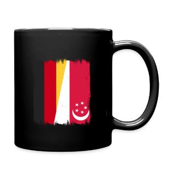 Singapour, Allemagne - Mug uni - noir - Droite