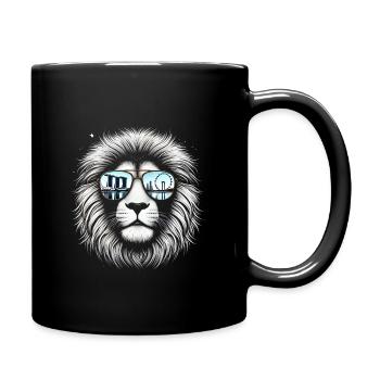 Singapore Skyline: Love Singapore Tourist Lion - Full Colour Mug - black - Right