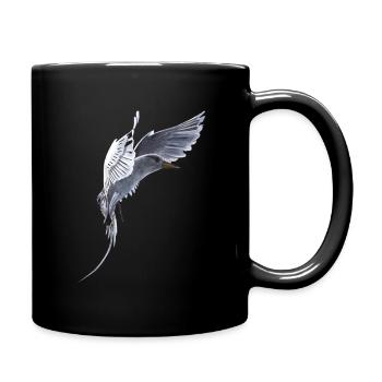 White Tail Tropical Bird - Full Colour Mug - black - Right