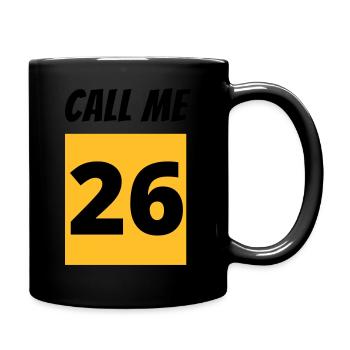 Call Me 26 - Full Colour Mug - black - Right