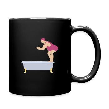 Bath divers - Full Colour Mug - black - Right