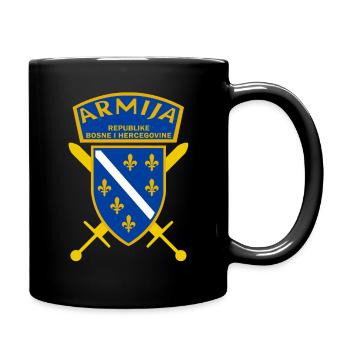 Bosna i Hercegovina Army LOGO - Full Colour Mug - black - Right