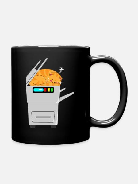 Copycat Dark - Kopierer-Katze - Tasse einfarbig - Schwarz